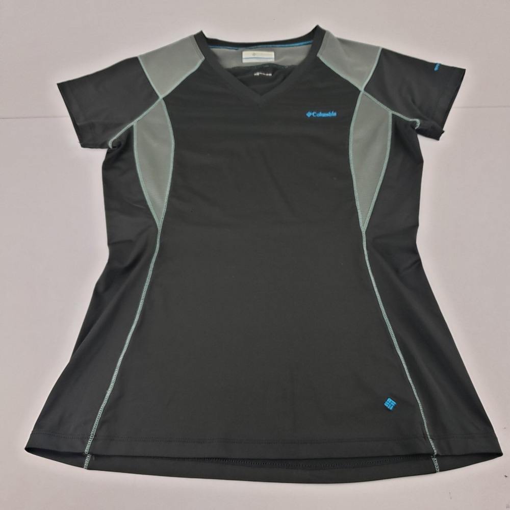 Columbia Sportswear T-Shirt Women's Small Black Gray Vented Omni-Freeze Ice Top
